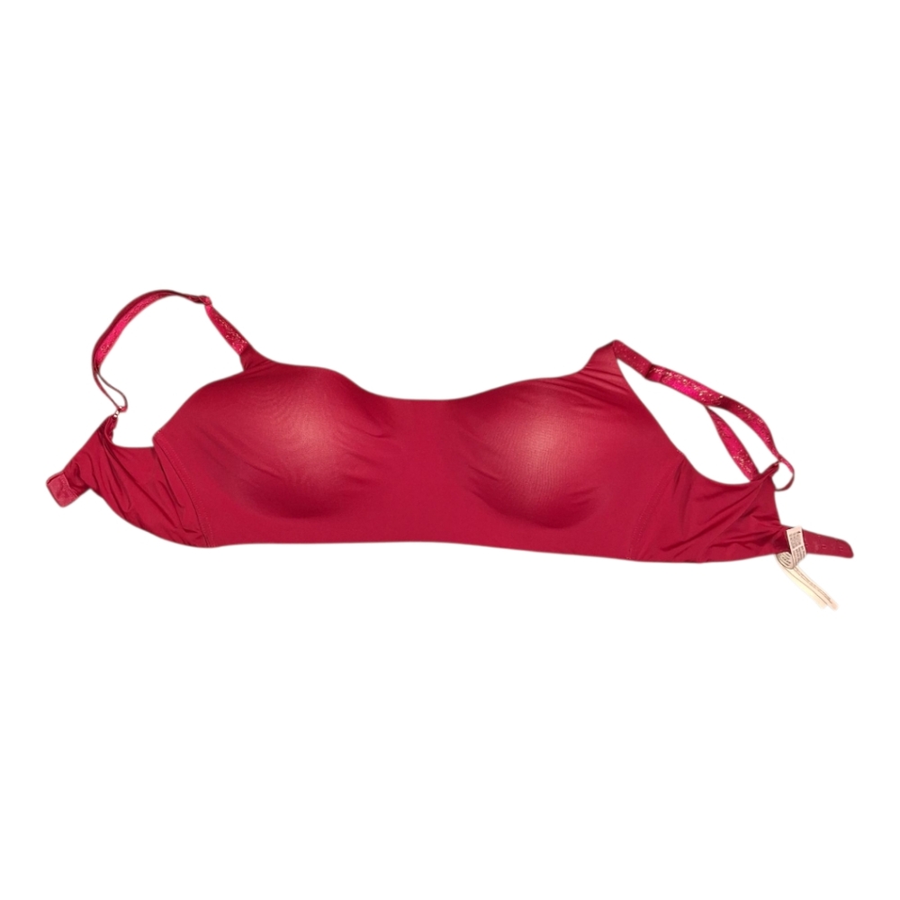 Victoria's Secret wireless scoopneck razzleberry Bra 36DDD